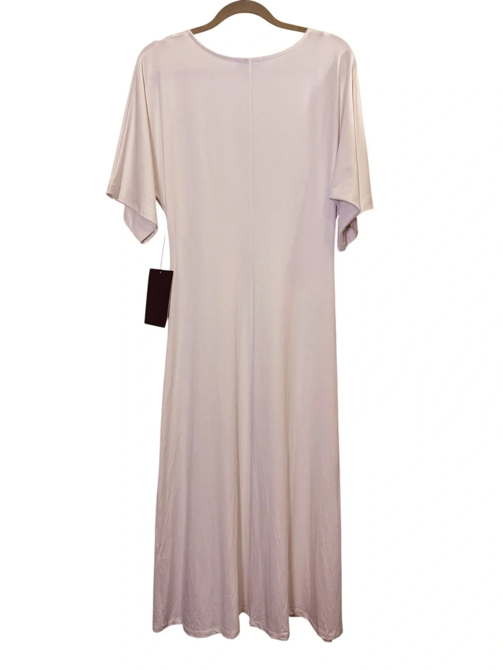 Tuckernuck Women’s Cream Streamlined Cotton Blend Gathered Waist Maxi Dress sz S - Picture 6 of 16